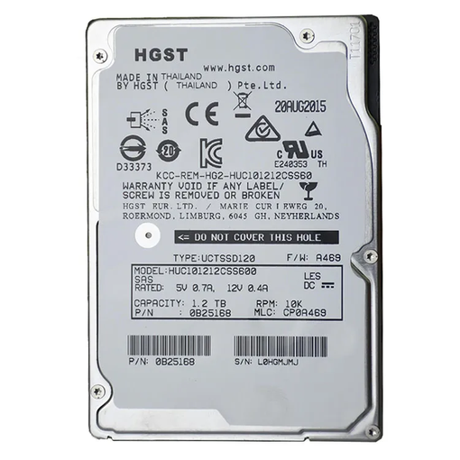 Жесткий диск HDD SAS HGST Ultrastar 1.2TB 10K 2.5" HUC101212CSS600