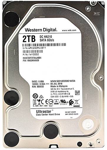 Жесткий диск HDD SATA WD 2TB 3.5" 1W10002 HUS722T2TALA604