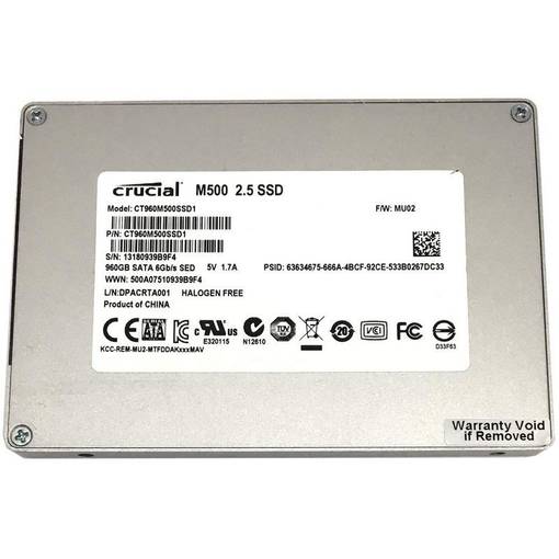 SSD SATA Crucial 960GB 2.5" CT960M500SSD1