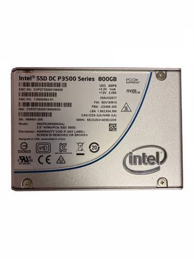 SSD NVMe Intel 800GB 2.5" SSDPE2MX800G4J