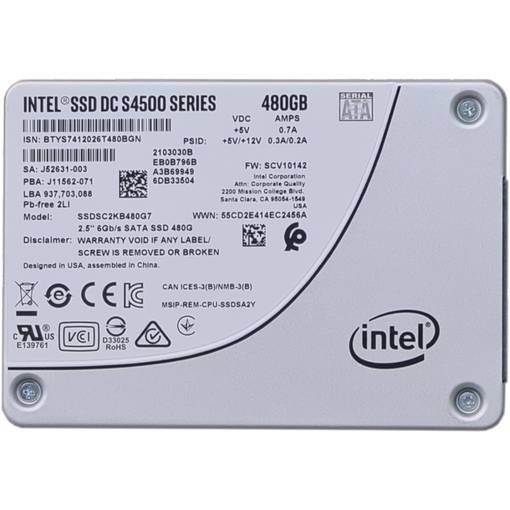 SSD SATA INTEL 480GB 2.5" SSDSC2KB480G7