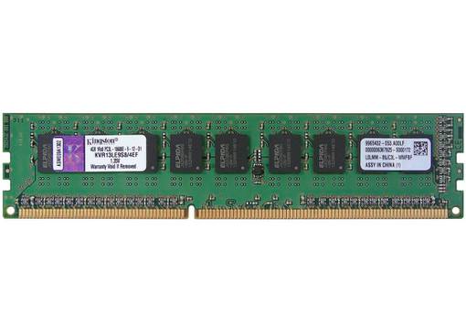 Оперативная память Kingston 4GB 1RX8 PC3L-10600E KVR13LE9S8/4EF