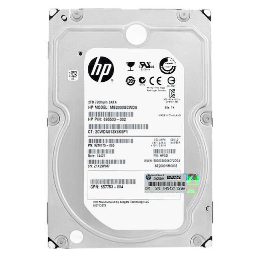 Жесткий диск HDD SATA HPE 2TB 3.5" 695503-002