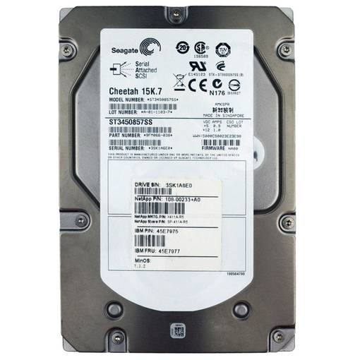 Жесткий диск HDD SAS NetApp 450GB 15K 3.5" X411A-R5