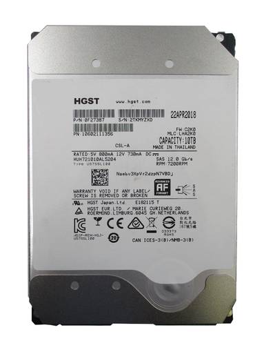 Жесткий диск HDD SAS HItachi 10TB 7.2K 3.5" 0F27387