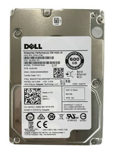 Жесткий диск HDD SAS Dell 600GB 15K 2.5" 04HGTJ