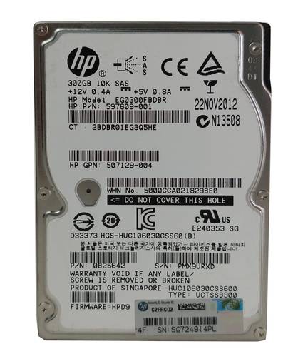 Жесткий диск HDD SAS HPE 300GB 10K 2.5" HUC106030CSS600