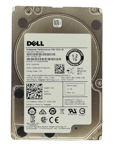 Жесткий диск HDD SAS DELL 1.2TB 10K 2.5" 1FF200-150