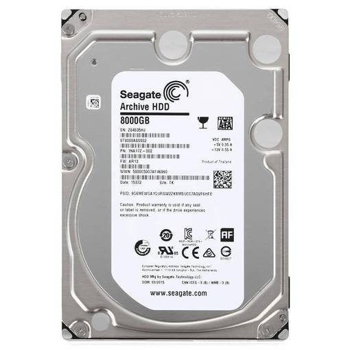 Жесткий диск HDD SATA Seagate 8TB 3.5" ST8000AS0002