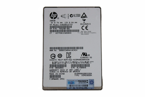 SSD SAS HPE 200GB 12G 2.5" 765290-001