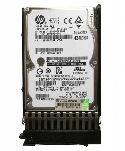Жесткий диск HDD SAS HPE 300GB 10K 2.5" 597609-001
