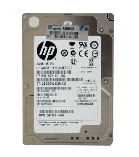 Жесткий диск HDD SAS HPE 300GB 15K 2.5'' 627114-002