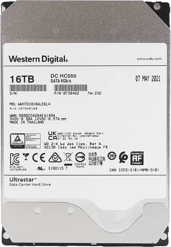 Жесткий диск HDD SATA WD 16TB 7.2K 3.5" WUH721816ALE6L4