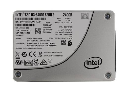 SSD SATA Intel 240GB 2.5" SSDSC2KB240G801