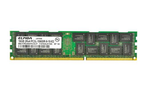 Оперативная память Elpida 16GB PC3L-10600R EBJ17RG4EAFA-DJ-F