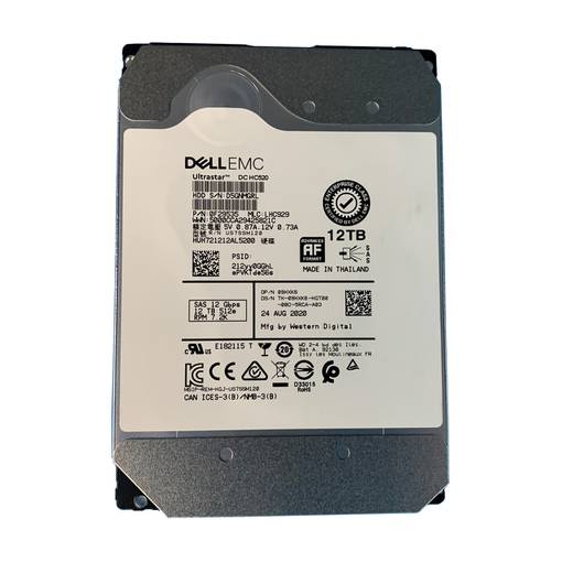 Жесткий диск HDD SAS DELL 12TB 7.2K 3.5" 09HXK6