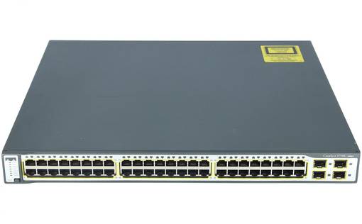 Коммутатор Cisco WS-C3750V2-48PS-S