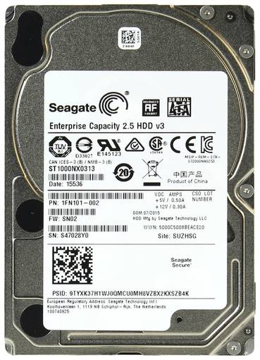 Жесткий диск HDD SATA Seagate 1TB 2.5" 1FN101-002