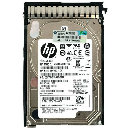 Жесткий диск HDD SAS HPE 1TB 7.2K 2.5" 765872-001