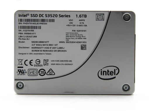 SSD SATA Intel 1.6TB 2.5" SSDSC2BB016T7
