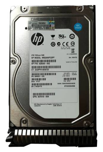 Жесткий диск HDD SAS HPE 2TB 7.2K 3.5" 653948-001
