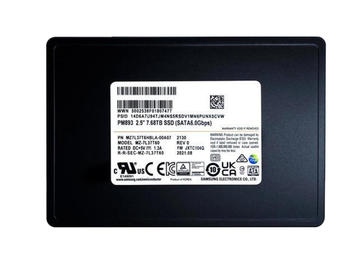 SSD Samsung PM893 7.68TB 2.5" SATA TLC MZ7L37T6HBLT-00A07
