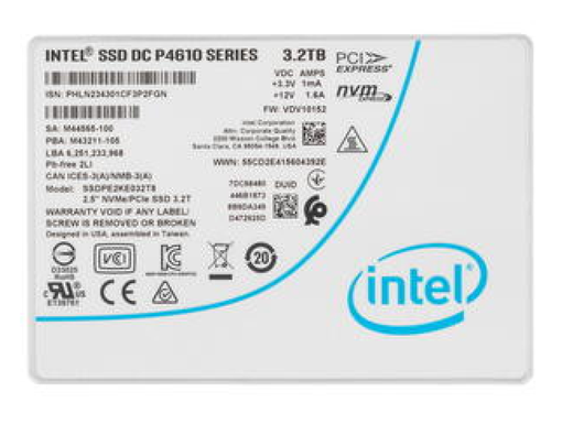 SSD Intel P4610 3.2T SSDPE2KE032T807