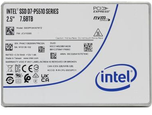 SSD Intel P5510 7.68T SSDPF2KX076TZ01