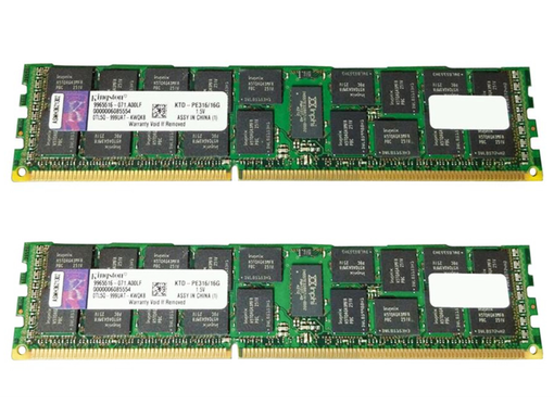 Серверная оперативная память Kingston 32GB (16GBx2) 2RX4 PC3-12800R DDR3 ECC KTD-PE316/16G
