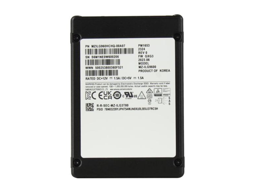 SSD Samsung PM1653 960 GB 2.5" SAS MZILG960HCHQ-00A07
