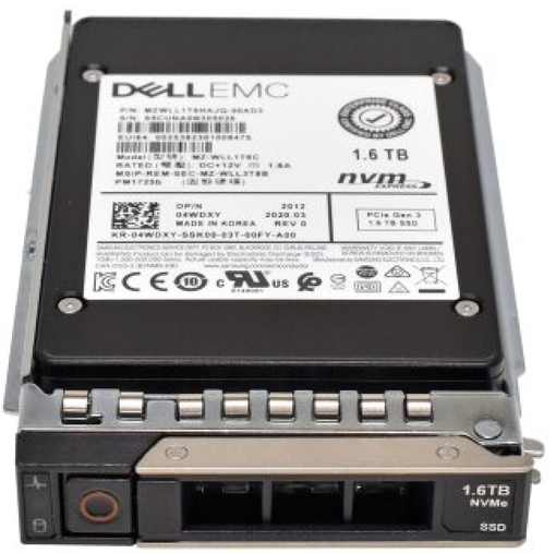 Серверный SSD DELL 1.6TB TLC NVMe 2.5 Gen3 x4 04WDXY 4WDXY