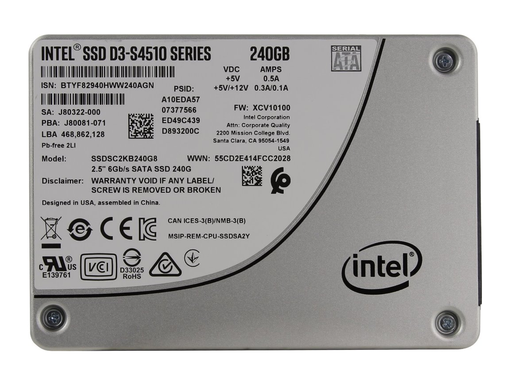 SSD INTEL DC S4510 240GB SSDSC2KB240G8