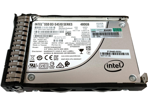 SSD HPE 480GB SATA 6G RI 2.5" P18482-001 P18422-B21