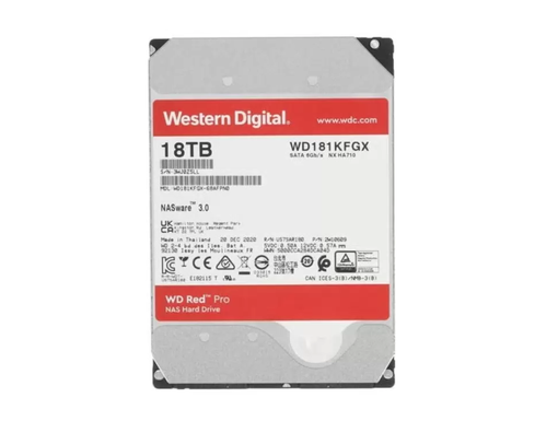 HDD Western Digital Red Pro 18TB NAS 3,5" WD181KFGX