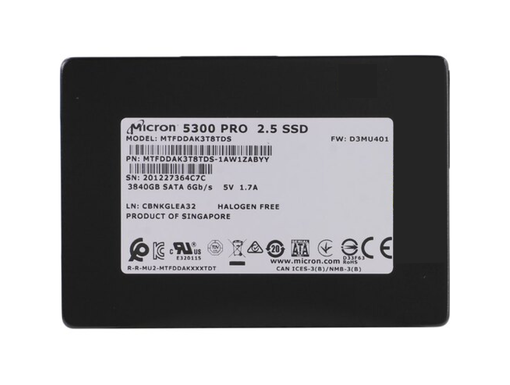 SSD Micron 5300 PRO 3.84TB SATA 6Gb/s MTFDDAK3T8TDS