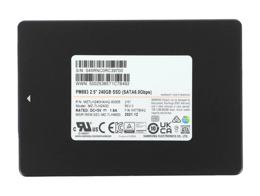 SSD Samsung PM883 240GB 2.5" SATA TLC MZ7LH240HAHQ-00005