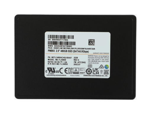 SSD Samsung PM893 480GB 2.5inch SATA TLC MZ7L3480HCHQ-00A07