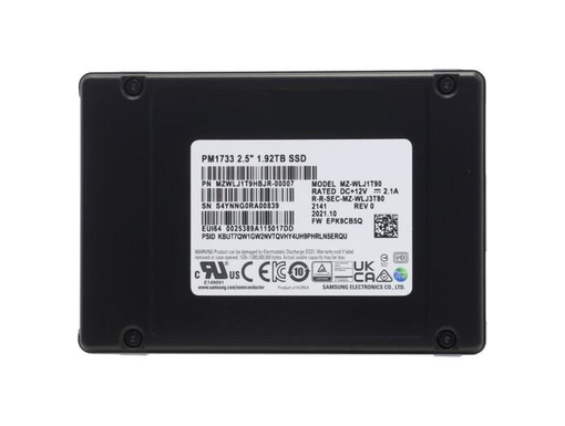 SSD Samsung PM1733 1.92TB 2.5inch NVME MZWLJ1T9HBJR-00007