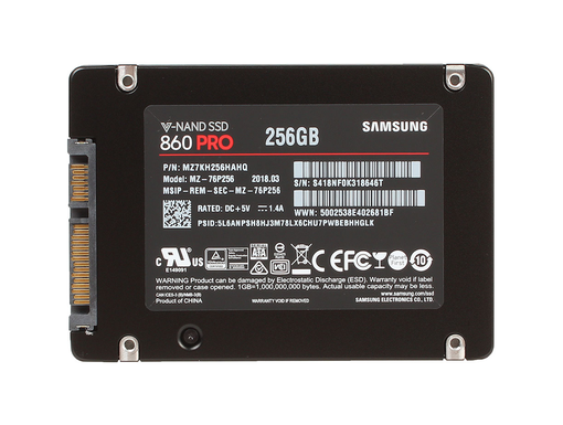 Внутренний SSD Samsung 860 Pro 256GB 2.5 In SATA III  MZ-76P256