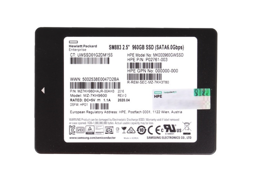 SSD SATA Samsung 960GB 2.5" MZ7KH960HAJR-00005
