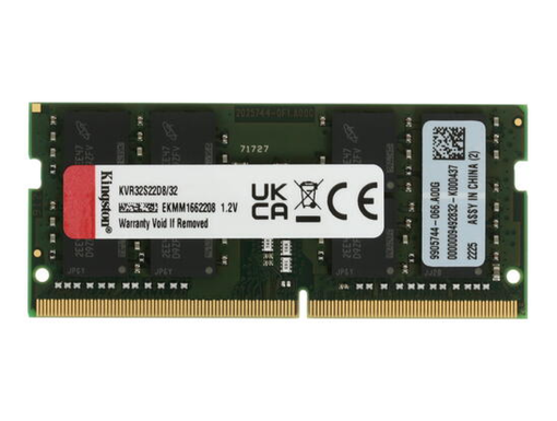 Оперативная память для ноутбуков Kingston 32GB DDR4-3200 SODIMM KVR32S22D8/32