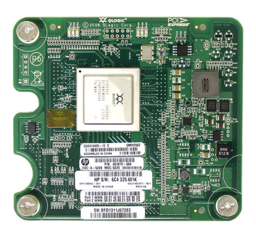 Адаптер HP Qlogic QMH2562 8GB FC Mezzanine 708062-001 451871-B21 451872-504