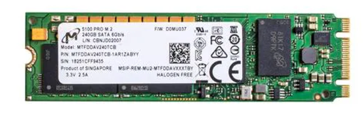 Серверный SSD M.2 Micron 240Gb 5100 Pro SATA 6Gbps MTFDDAV240TCB-1AR1ZABDA