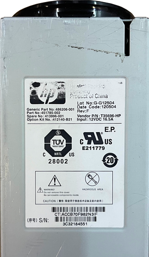 Блок питания HPE для шасси C3000/C7000 412140-B21 451785-001 389537-001 413996-001 486206-001