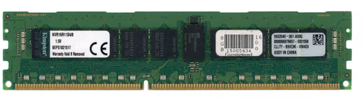 Оперативная память Genuine Kingston 8GB PC3-12800R DIMM 1600 MHz DDR3 KVR16R11S4/8