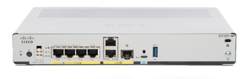 Маршрутизатор CISCO ISR C1121-4P, 2 GE SFP порта