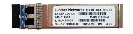 Трансивер Juniper SFP+ 10GBase-LR 10 Gigabit Ethernet Optics, 1310nm for 10km transmission on SMF