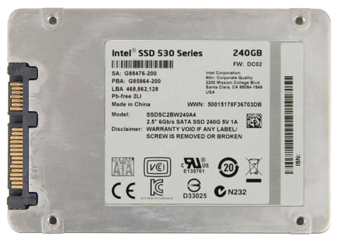 SSD Intel 530 Series 240GB SSDSC22BW240A4