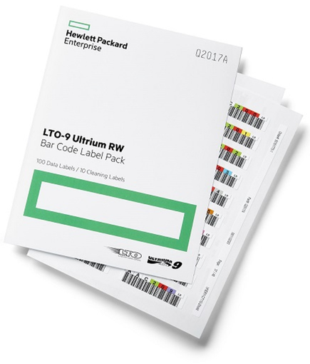 Набор этикеток со штрих-кодом HPE LTO-9 Ultrium RW Q2017A