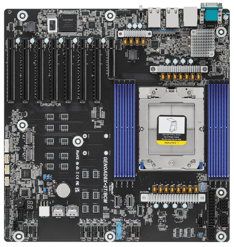 Материнская плата AsRock Rack GENOAD8X-2T/BCMс поддержкой AMD EPYC 9004 SP5 (1xLGA 6096), 8xDDR5
